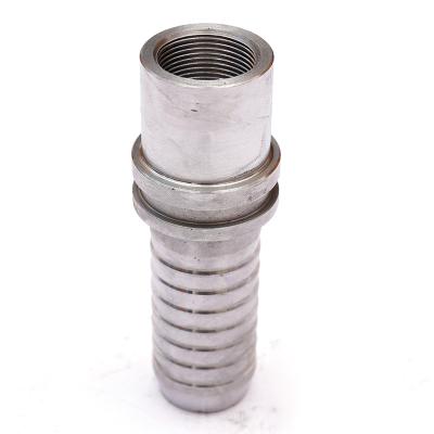 China Pipe Lines Plug In Quality Assurance Full Wire Connection Carbon Steel Pipe Rotating Double Head Connector for sale