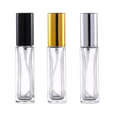 China Wholesale 10ml High End Square Glass Cosmetic High Quality Mini Empty Perfume Bottle Spray Bottles for sale