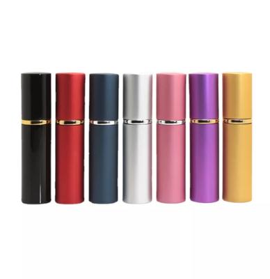 China Luxury Fancy Aluminum 5ml 10ml Hot Sale Cosmetic Pocket Stain Empty Aluminum Spray Pump Perfume Bottle for sale