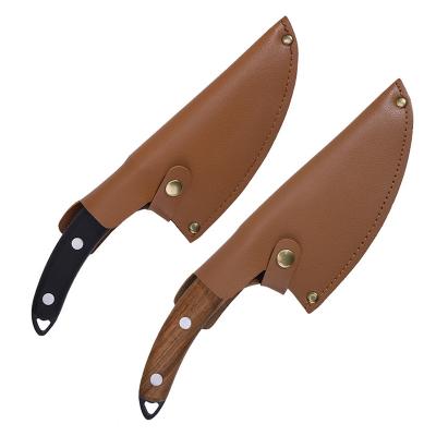 China Eco-friendly Fixed Blade Hunting Stainless Steel Chef Knives Non-Stick Blade Boning Fillet Raw Meat Outdoor Knife With Sheath for sale