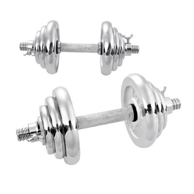 China Universal Gym Dumbbell Set Weightlifting Fitness 20kg Wholesale Adjustable Dumbbell for sale