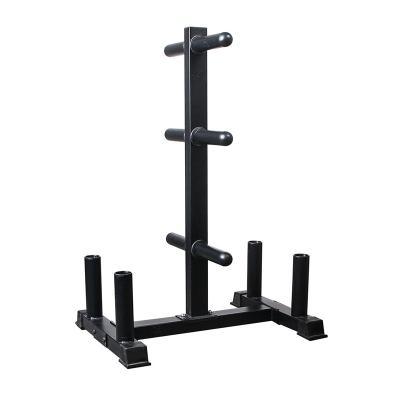 China Eco - Friendly / Easy Use Steel Fitness Equipments Barbell Weight Plate Rack for sale