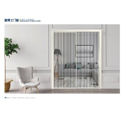 China 2021 Modern Space Saving Style Aluminum Alloy Sliding Door for sale