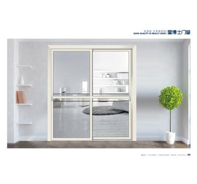 China Customized Modern Reinforced Aluminum Alloy Explosion Proof Sliding Door for sale