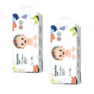 China China Manufacturer Printed Disposable Baby Diapers Second Price Stocklot Diapers With Transparent Polybag Baby Diaper Pants for sale