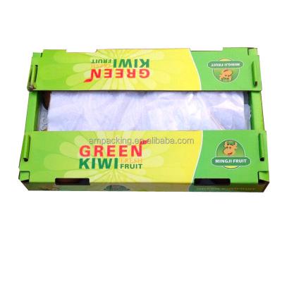 China Recycled Materials Dongguan Factory Medium Kiwi Packing Gear Cardboard Corrugated Scatola Cartone Vegetable Box for sale