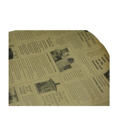 China ANTISTATIC Custom Design Printing Florist Wrapping Newspaper Wholesale Kraft Paper for sale