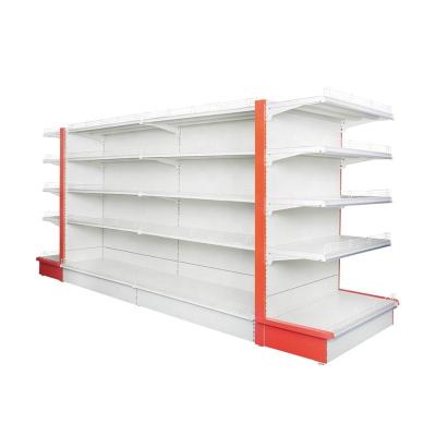 China MCZC Grocery Retail Double Sided Display Rack Racks 5 Layer Supermarket Aluminum Shelves For Store Shelf Display for sale