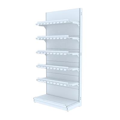 China Single Sided L Shape Wall Supermarket Shelves Deli Gondola Shelves For Supermarkets for sale