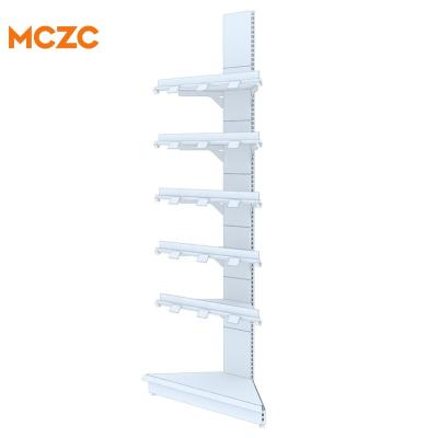 China MCZC Single Sided Supermarket Shelf Display Racks Complete Installed Gondola Shelf For Supermarkets for sale