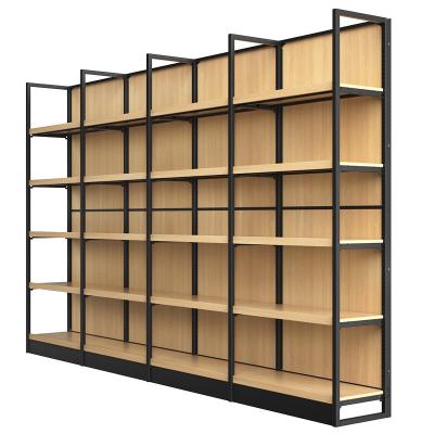 China MCZC Supermarket Shelf Metal Single Sided Single Sided Display Racks For Gondola Shop Customized Shelves for sale