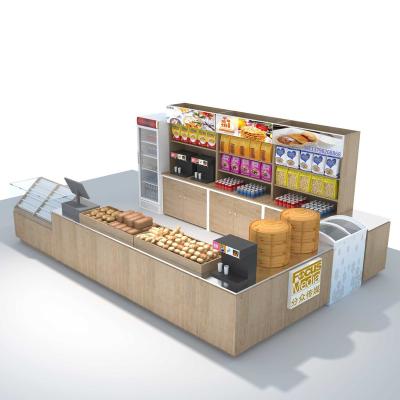 China Double-sided customization retail store and supermarket equipment grocery checkout counter for sale