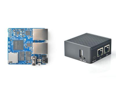 China Refer Datasheet NanoPi R2S Gbp Ethernet Gateways Support OpenWrt LEDE System V2ray Ssr Linux Dual Board Rockchip RK3328 Nanopi for sale