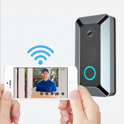 China Modern Smart WiFi Video Doorbell v6 Video Intercom with Wireless Bell Camera Cloud Storage Night Vision IP Door Home Security Camera for sale