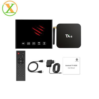 China Android TV Newest H6 TV Box Allwinner H6 Android TV Box Android 9.0 Tanix TX6 4GB 32GB Internet Quad Core Box for sale