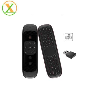 China Excellent Digital 2.4G Air Touch Mouse Gyro Air Mouse Mini Keyboard Touchpad W2 Voice Remote Control Air Mouse for sale