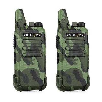 China Camouflage CTCSS/DCS Retevis RT22 Backup Alarm Monitor Walkie Talkie for Security 2W UHF400-480MHz 16CHTOT VOX Slap Two Way Radio for sale