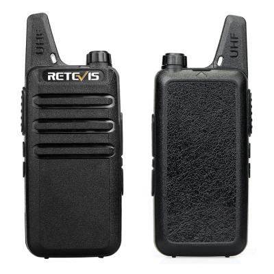 China FRS Walkie Talkie UHF462-467MHz 16CH VOX Integrated Antenna Retevis RT22 Long Range Mini FINGER Scan Stomp Lock 16Ch Emergency Two Way Radio Alarm for sale