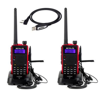 China Lockout Function 2PACK Retevis RT5 7W 128Channel UHF/VHF FM Handheld Two Way Walkie Talkie Busy Scan 1750Hz 136-174/400-520MHz Radio+Cable for sale