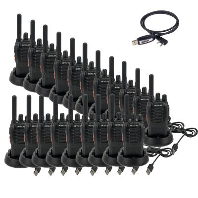 China Increase Communications Security Retevis H777 2W Radio UHF FRS 16CH Handheld Two Way Walkie Talkies With FM Function(20PACK)+USB Programming Cable for sale