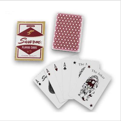 China High Quality Plastic Paper Or Plastic Paper Poker Playing Game Card for sale