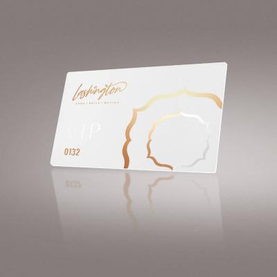 China Nail Beauty Salon Membership PVC VIP Luxury CR80 High Level Luxury Elegant Card for sale