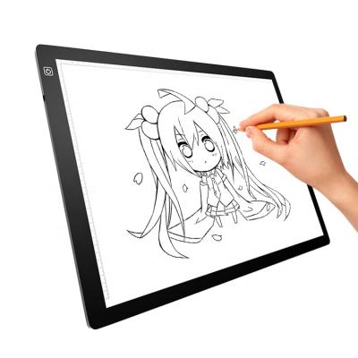 China Tattoo Ultra Thin A2 USB Drawing Pad For Computer Linyi Board LED Light Adjustable Discovery Painting Pad for sale