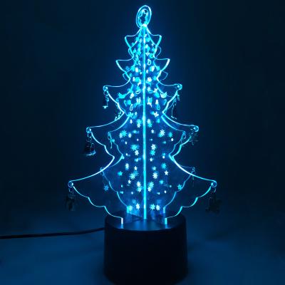 China 2021 Electronic Gift Products Christmas Tree Decoration Acrylic Led Lighting Tree Christmas Unique Gift Corporate Promotional Gift for sale