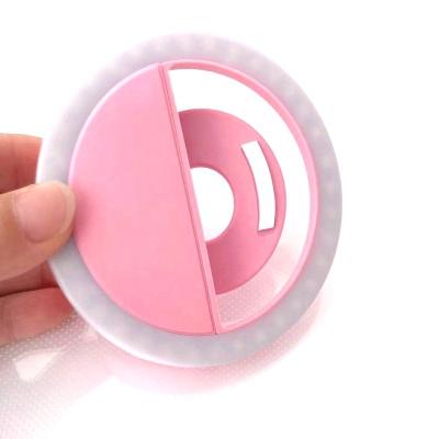 China Makeup photography live photo video streaming led ring light clip for selfie mobile ring light with 36 led mini ring light for sale