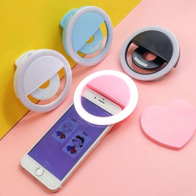 China Portable Led Ring Light High Brightness Ring Light Fashion Trend Fashion Smart Mobile Phone Live Makeup Photography Small Mini Visual Flowing Led Ring Light for sale