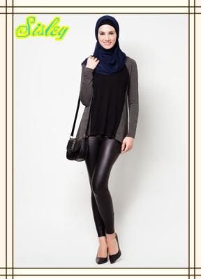 China 2015 Modern Muslim Woman Design Muslim Hijab Fashion Araba Blouse USA Top Size for sale