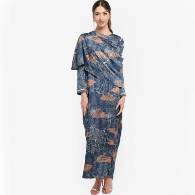 China Depends on your requirement OEM design muslim clothing for malaysia design baju full custom printing kurung for sale