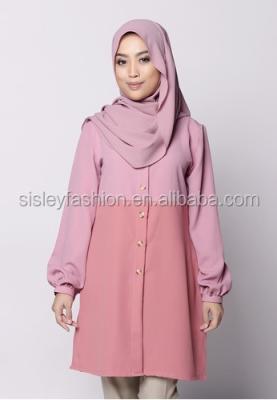 China Anti-pilling latest islamic clothing fashion blouse muslimah for sale