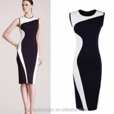 China anti-wrinkle ladies cheapest price high quality ladies dress bodycon dress for women s445 for sale