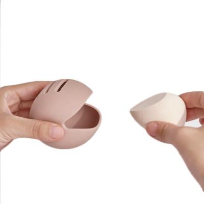 China Hot Selling 2022 Case Egg Powder Box Silicon Silicone Make Up Storage Drying Travel Makeup Sponge Holder MSH2 for sale