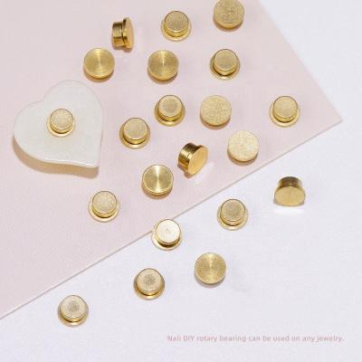 China Nail Art Designs 2022 DIY Rotating Nail Art Rotary Bearing Charms Tool for 3D Nail Charms DIY Designs Crafting Jewelry Base Accessories for sale