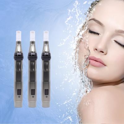 China 2022 Electric Needle Screen Skin Rejuvenation LCD Display Derma Pen Anti Aging Derma Pen Stamp Auto Nano Micro for sale