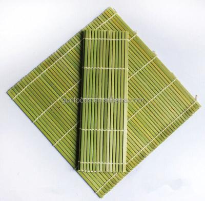 China 2017 Sustainable Hot Sale Bamboo Homemade Sushi Mat Person White GreenSushi Serving Mat for sale