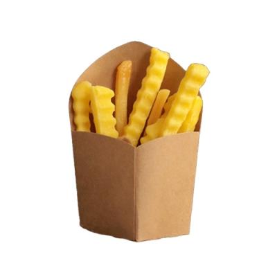 China Disposable French Fries Paper Packaging Box for sale