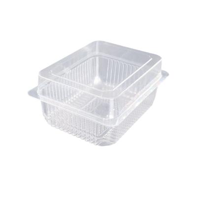 China Clamshell Folding Disposable Plastic Transparent Box For Fruit And Vegetable Packing for sale