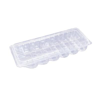 China Disposable Eco Friendly Transparent Plastic Clamshell Folding Packaging Box for sale