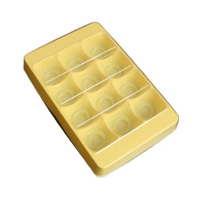 China 12 Hole Disposable Plastic Chocolate Packaging Tray With Lid for sale