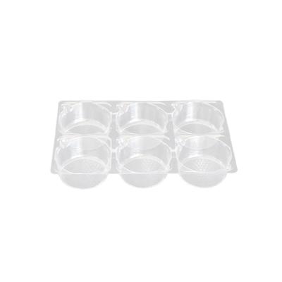 China Disposable 6 Compartments PET Plastic Packaging Inner Tray For Biscuit for sale