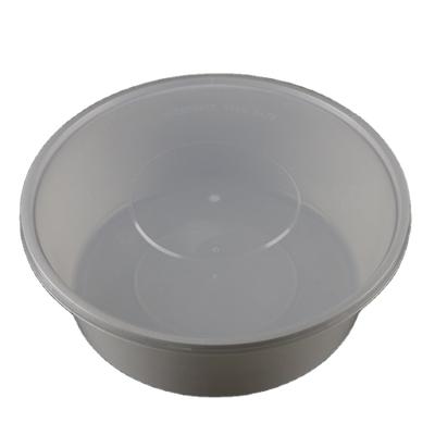 China Food Grade Modern Round Shape Disposable Plastic Box With Clear Lid for sale