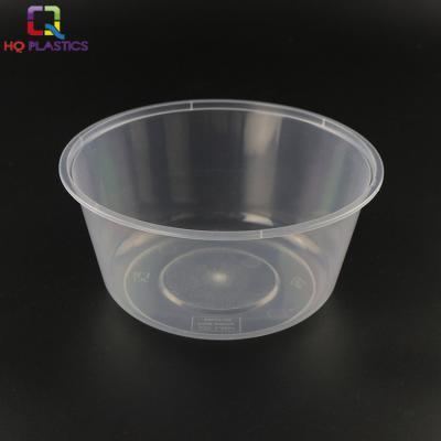 China Modern Take Away Microwavable Transparent Round Plastic Soup Container for sale