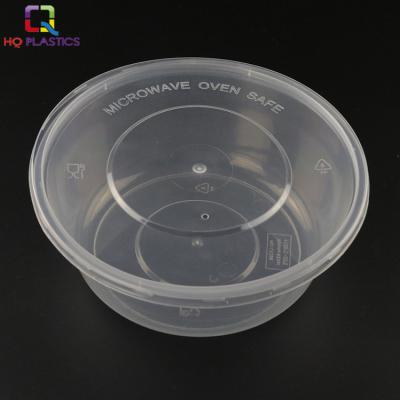 China Modern Restaurant Food Catering Microwavable Disposable Cater Around Plastic Bowls for sale