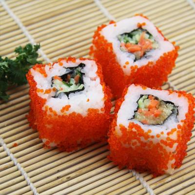 China Japanese Factory Kitchens FROZEN Supplier Tobiko Flavored Flying Fish Eggs for sale