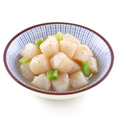 China Frozen Wasabi Scallop Meat Flavored Scallop Meat Scallop Column for sale