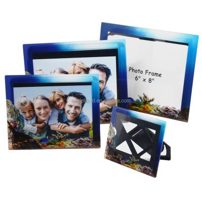 China Fashionable picture protective printing baby group family phone acrylic UV printed frame for sale