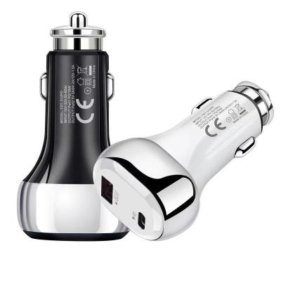 China UniversalÂ   2021 Mobile Car Charger Power Accessory Adapter For iPhone PD 20W QC3.0 Super Fast Charging Car Charger Fast Charger for sale